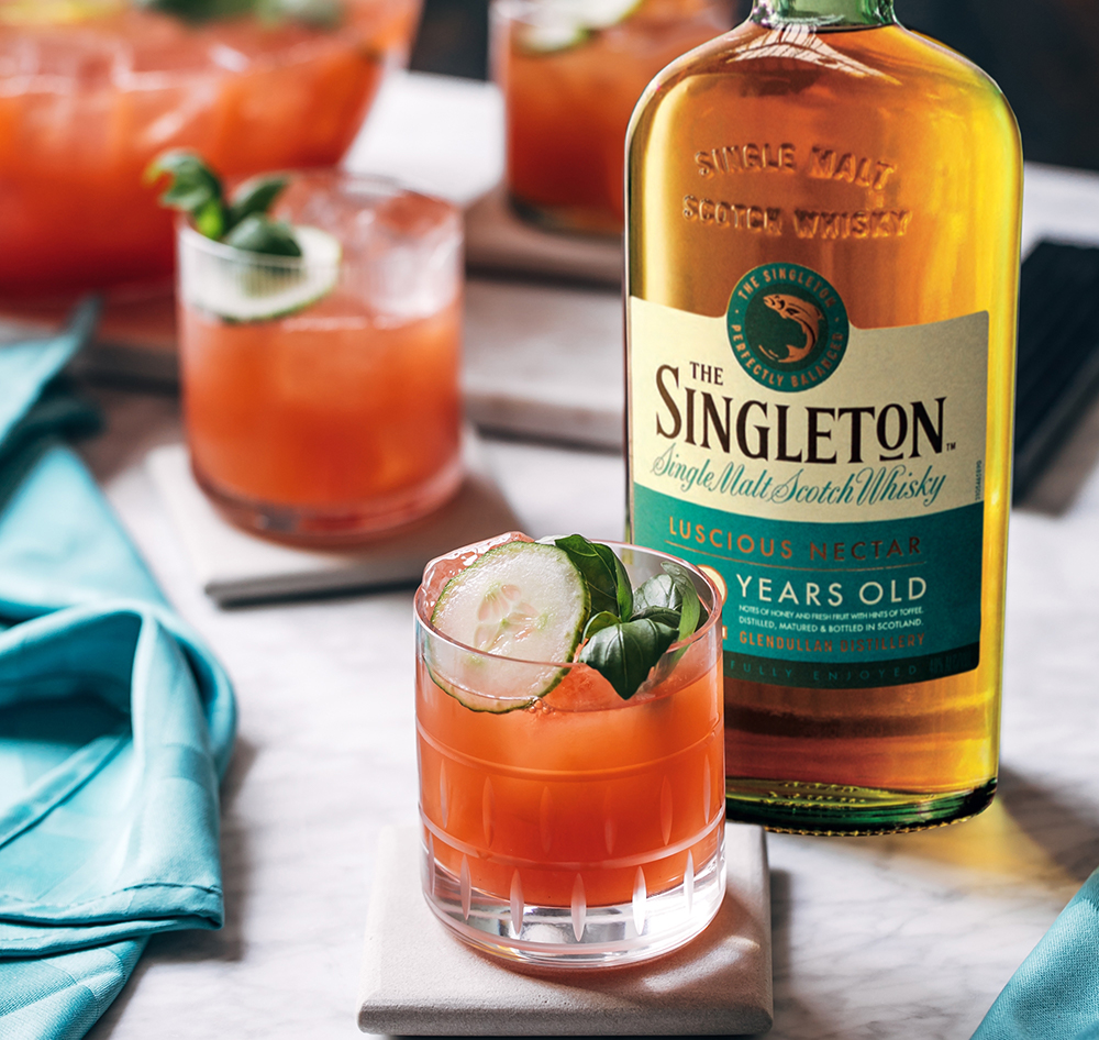 Singleton Old-Fashioned Whisky Cocktail Mix Drink